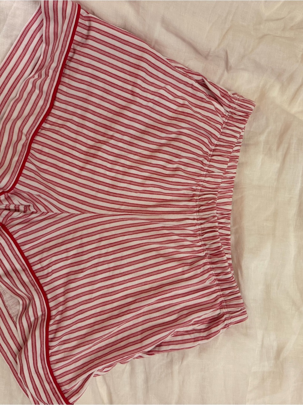 Striped Red & White Long-Sleeve Pajama Set - Picture 4 of 5